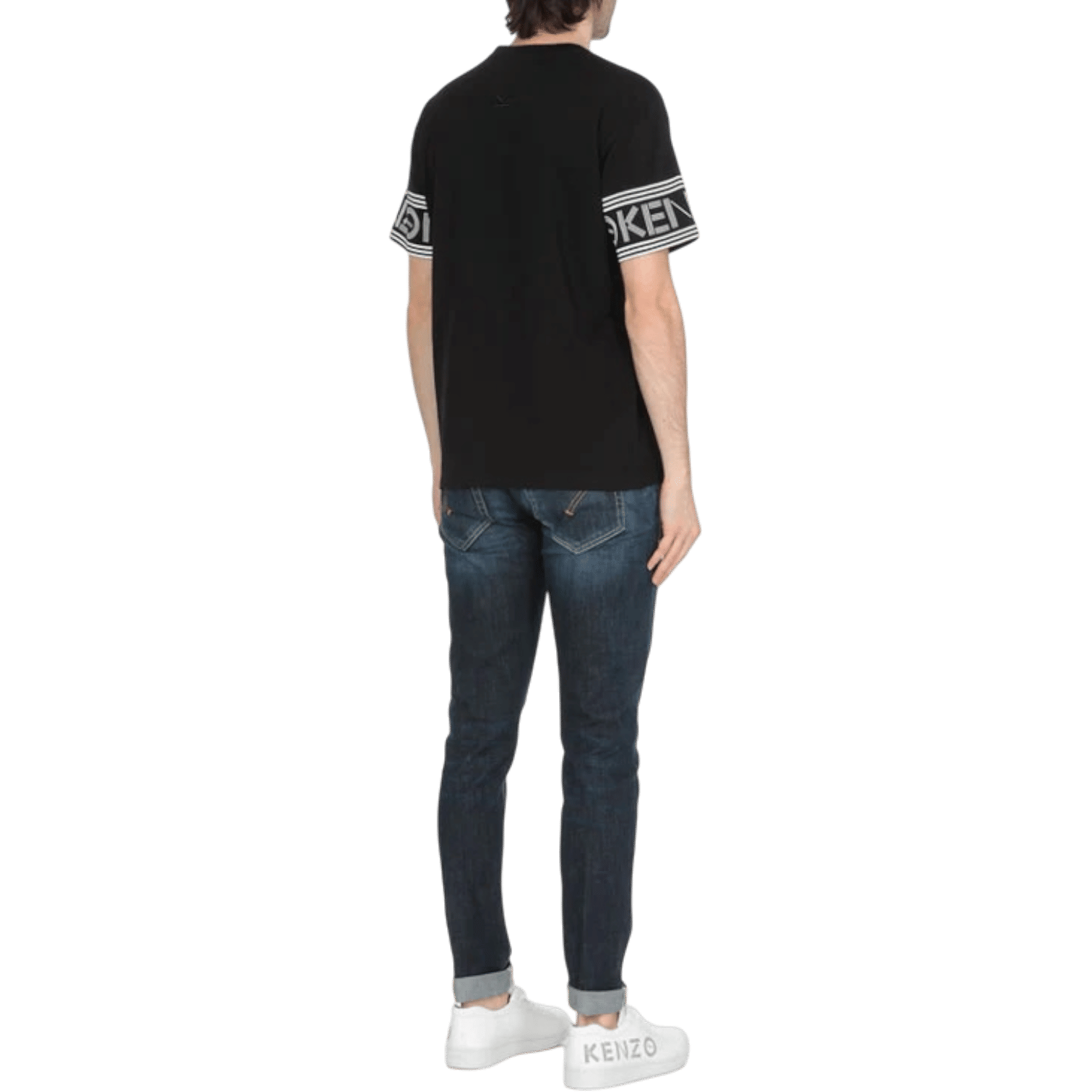 Kenzo Cuff Logo Cotton Short Sleeve T-Shirt 'Black' (SS21)