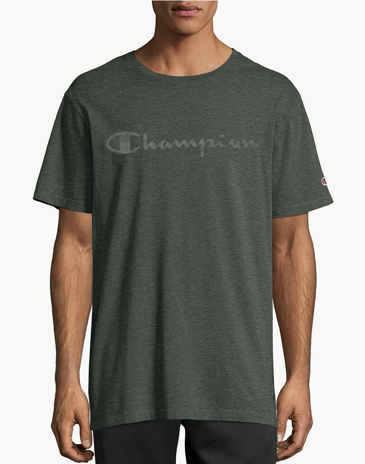 Champion Faded Big Script Logo Vintage Dye Tee