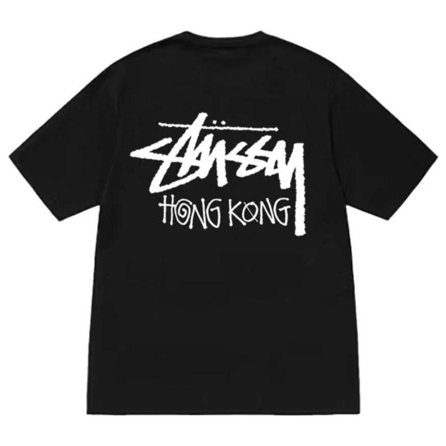 Stussy Stock Hong Kong Tee ‘Black’ (FW23)