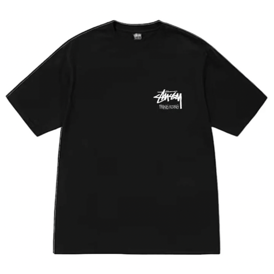 Stussy Stock Hong Kong Tee ‘Black’ (FW23)