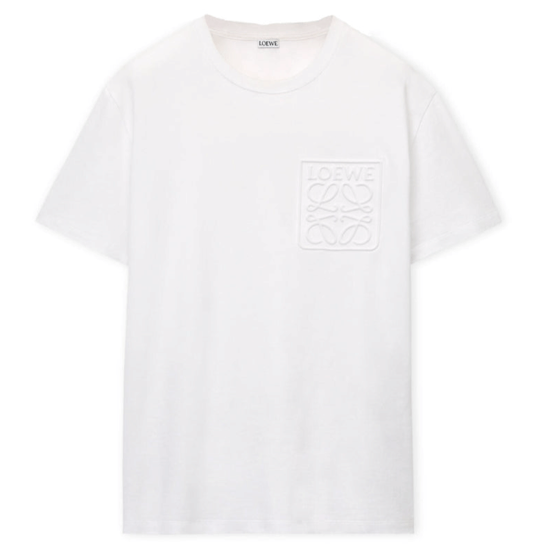 Loewe Debossed Anagram T-Shirt White