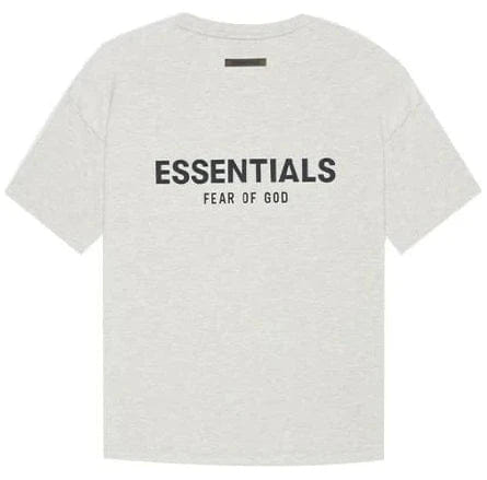 Fear Of God Essentials Short-Sleeve Tee ‘Light Heather Oatmeal’ Back Logo (SS21)