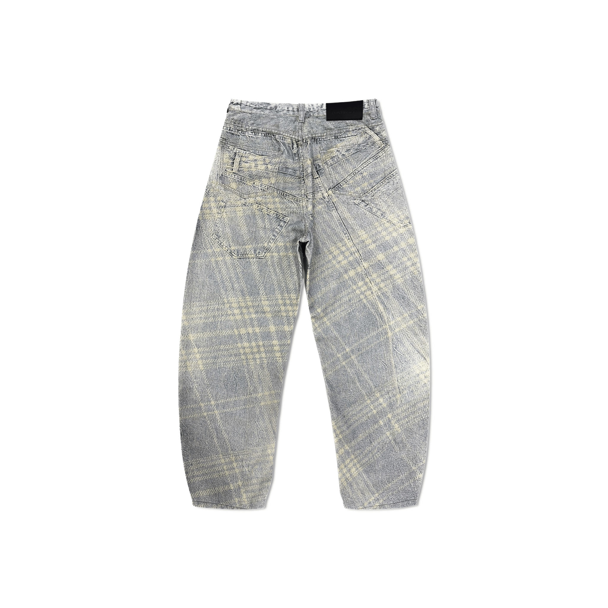 RAW21 RAW/21 Split Print Denim Pants Washed Grey (SS26)