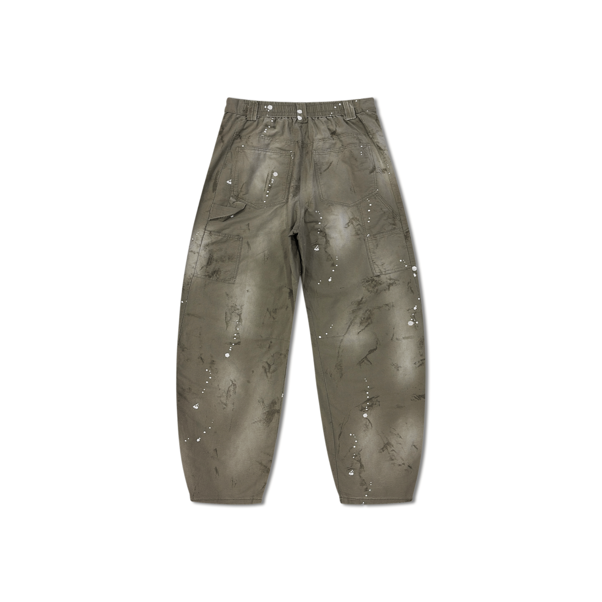 RAW21 RAW/21 Paint Spatter Double Knee Jeans Light Olive (SS26)