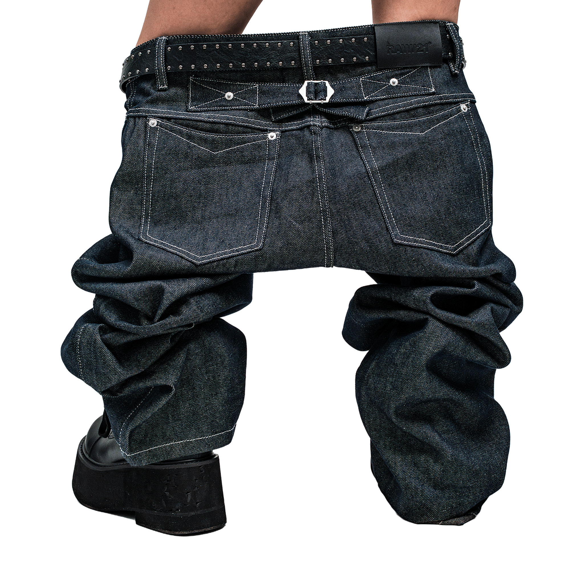RAW21 RAW/21 Rigid Straight Denim Pants Raw Indigo (SS26)
