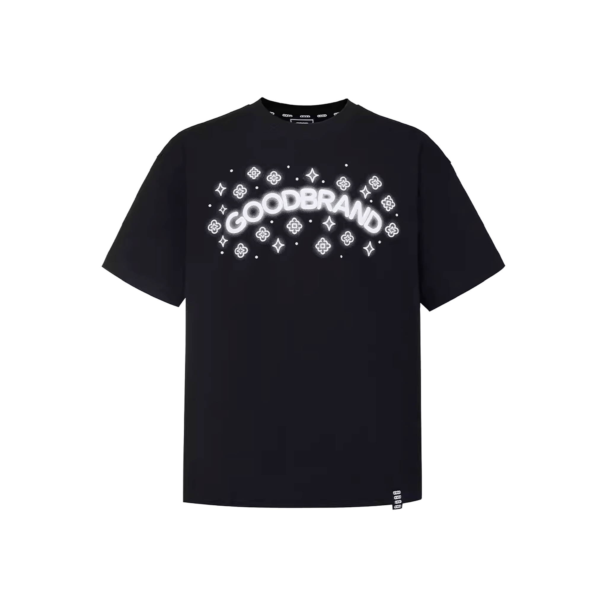 GOODBRAND Colourful Neon Floral Tee Black (SS26)