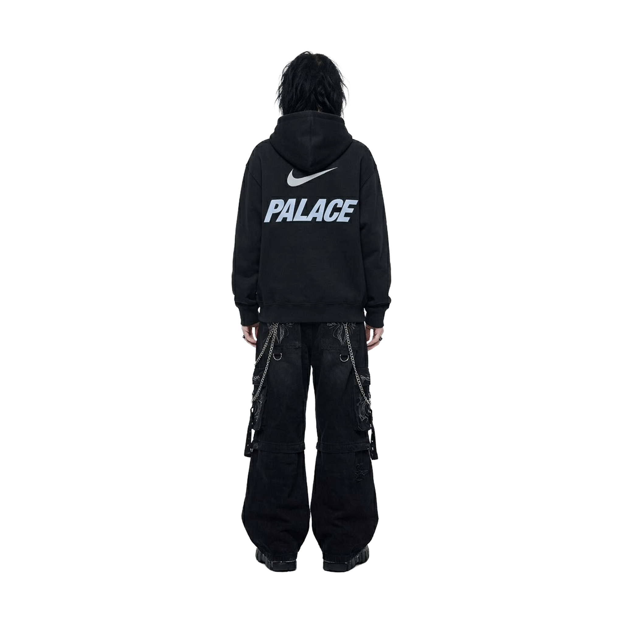 Palace x Nike Front Swoosh Hoodie Black (SS26)