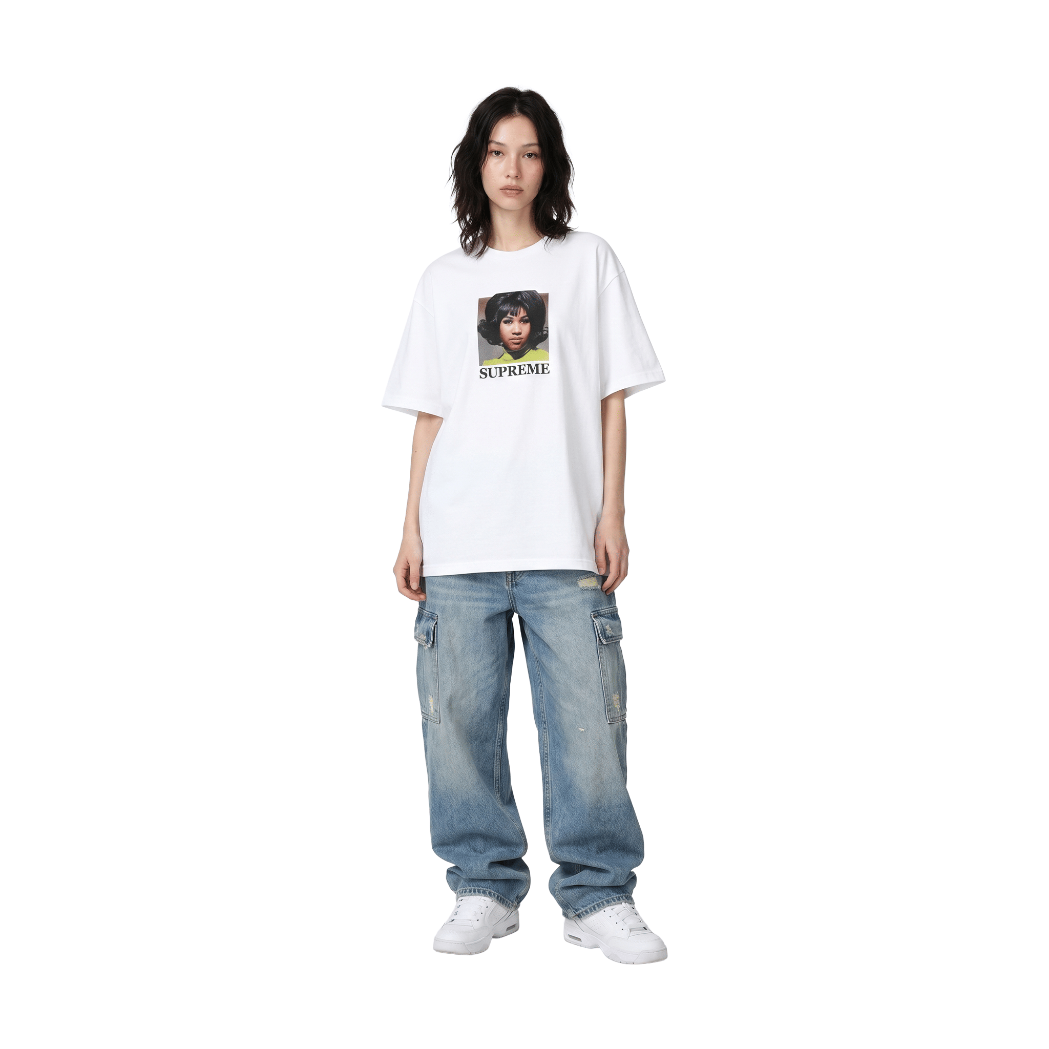 Supreme Aretha Tee White (SS26)