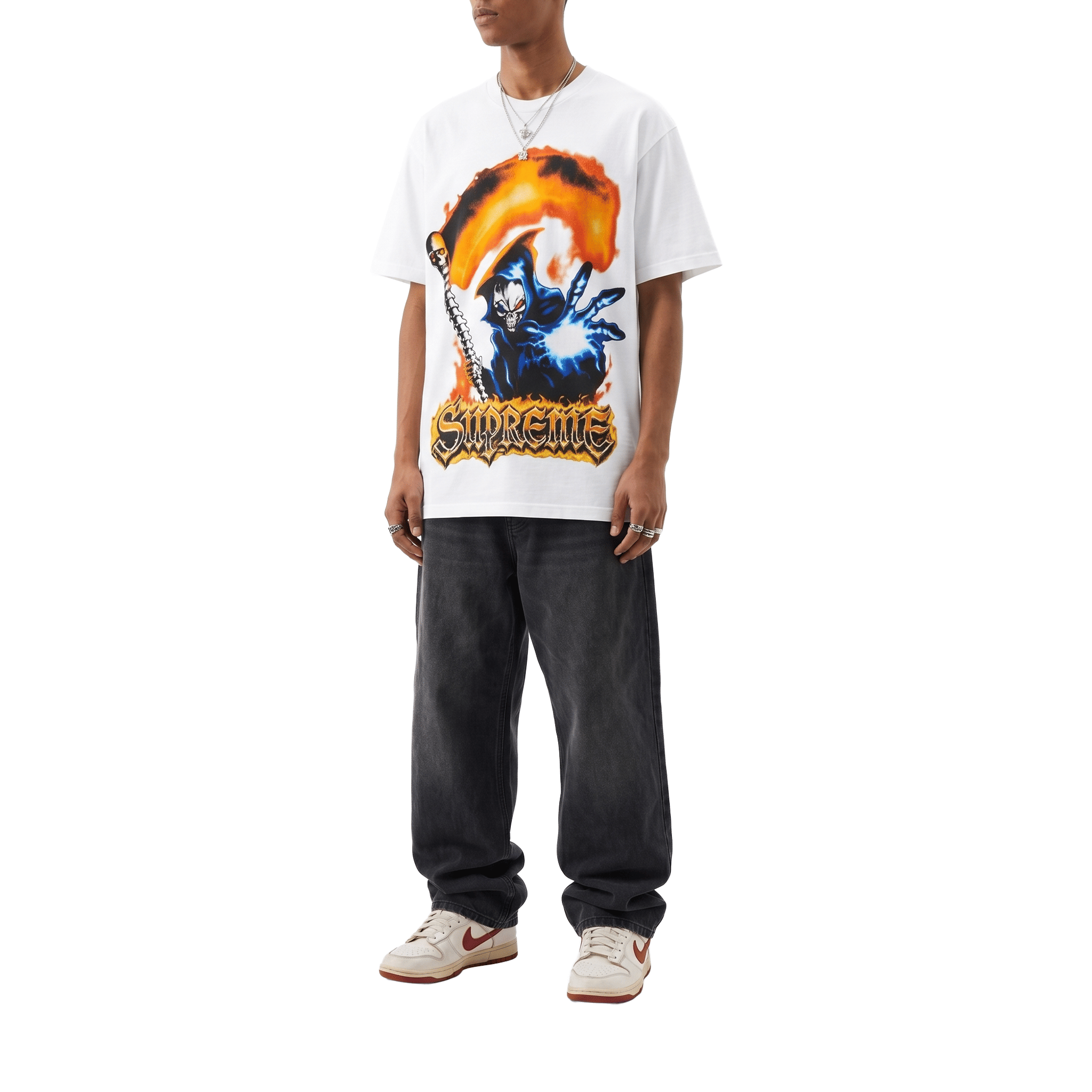 Supreme Grim Reaper Tee White (SS26)