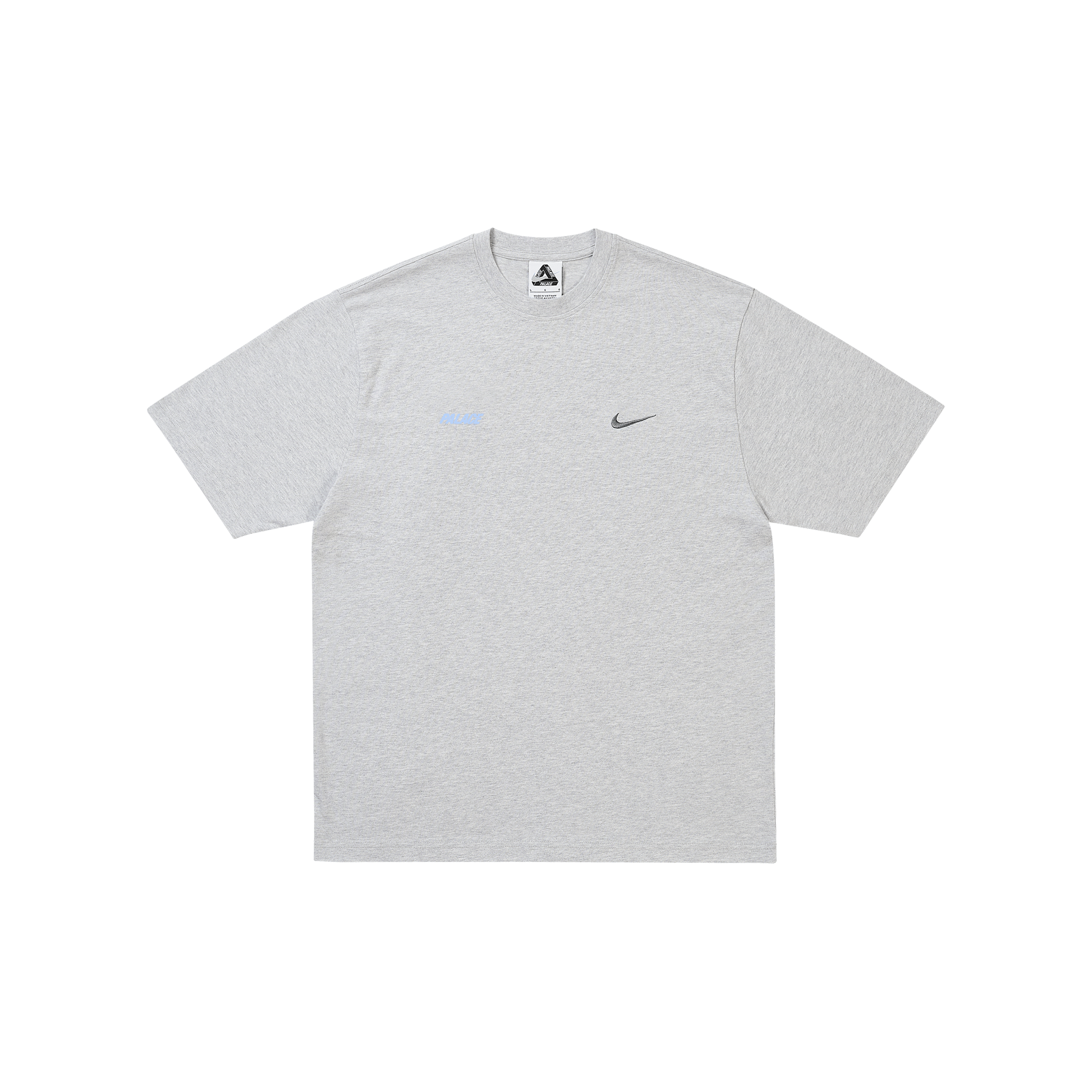 Palace x Nike Front Swoosh Tee Grey Marl (SS26)