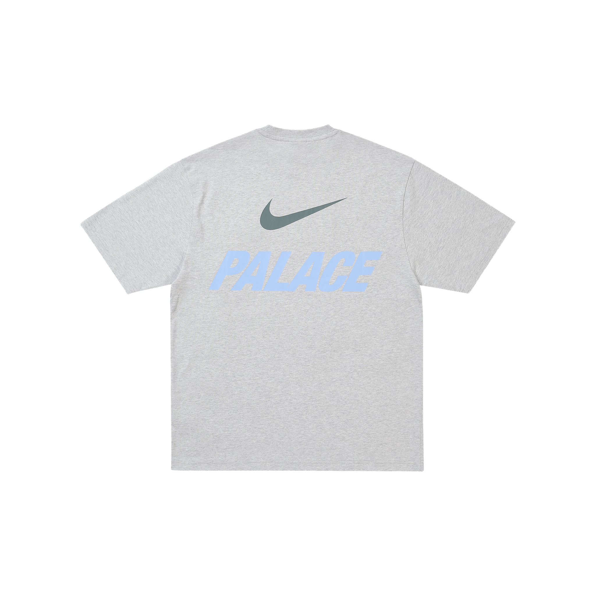 Palace x Nike Front Swoosh Tee Grey Marl (SS26)