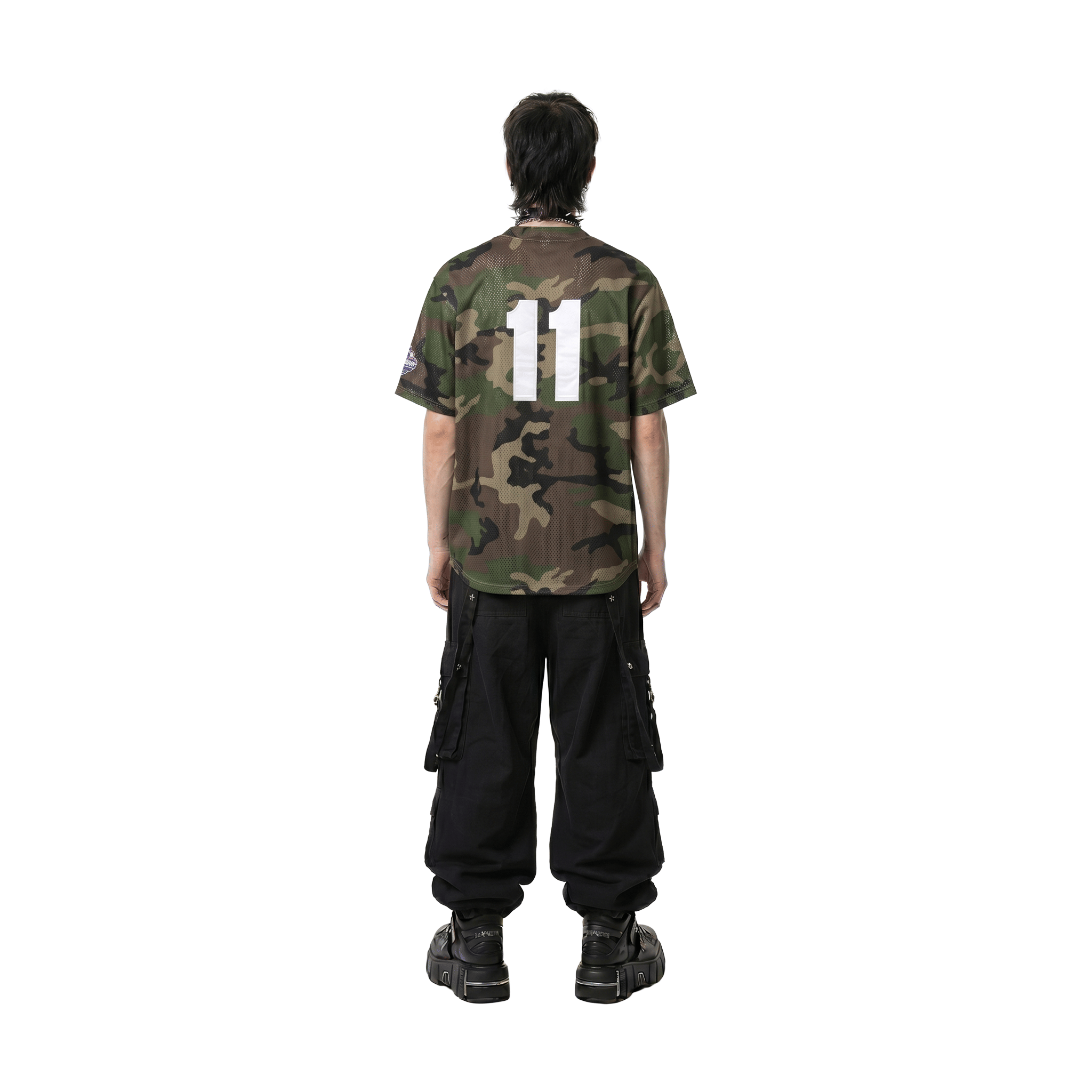 Supreme S Logo Baseball Henley Jersey Woodland Camo (FW24)