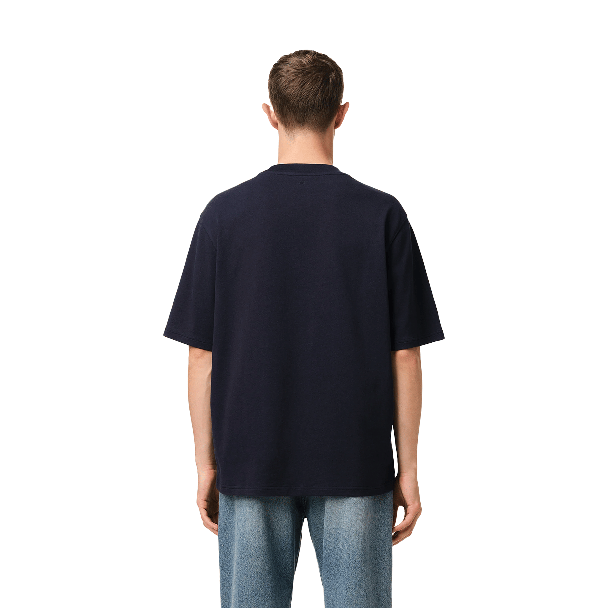 AMI PARIS Ami de Coeur Cotton Patch Tee Navy (SS25)