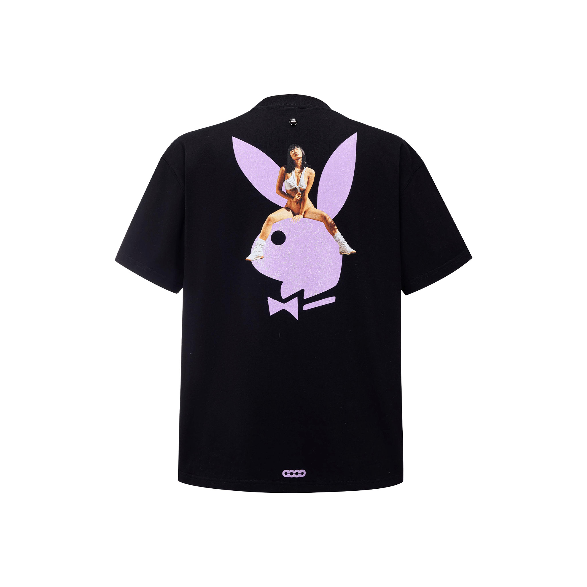 GOODBRAND x PLAYBOY Pin-up & Glitter Logo Tee Black (SS26)