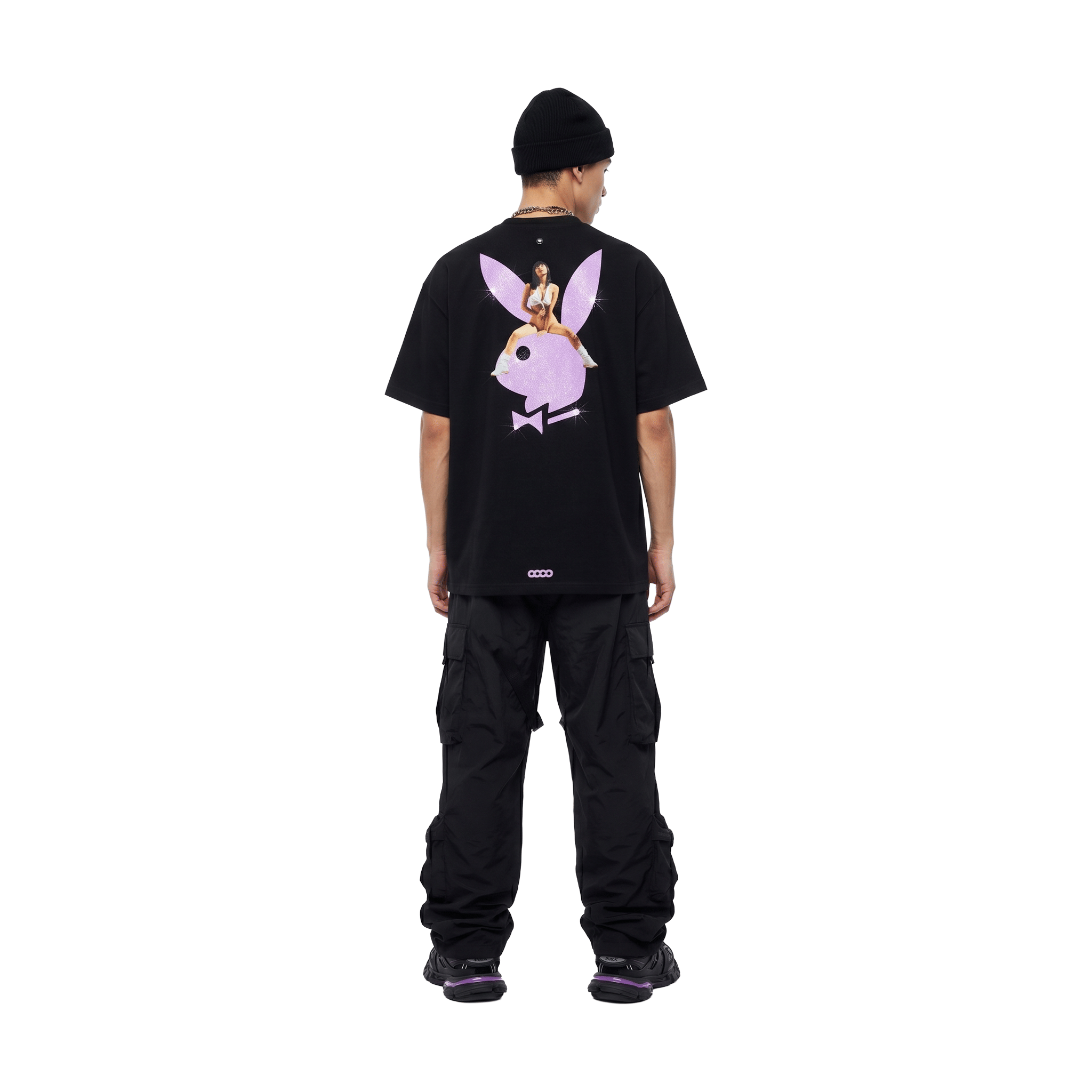 GOODBRAND x PLAYBOY Pin-up & Glitter Logo Tee Black (SS26)