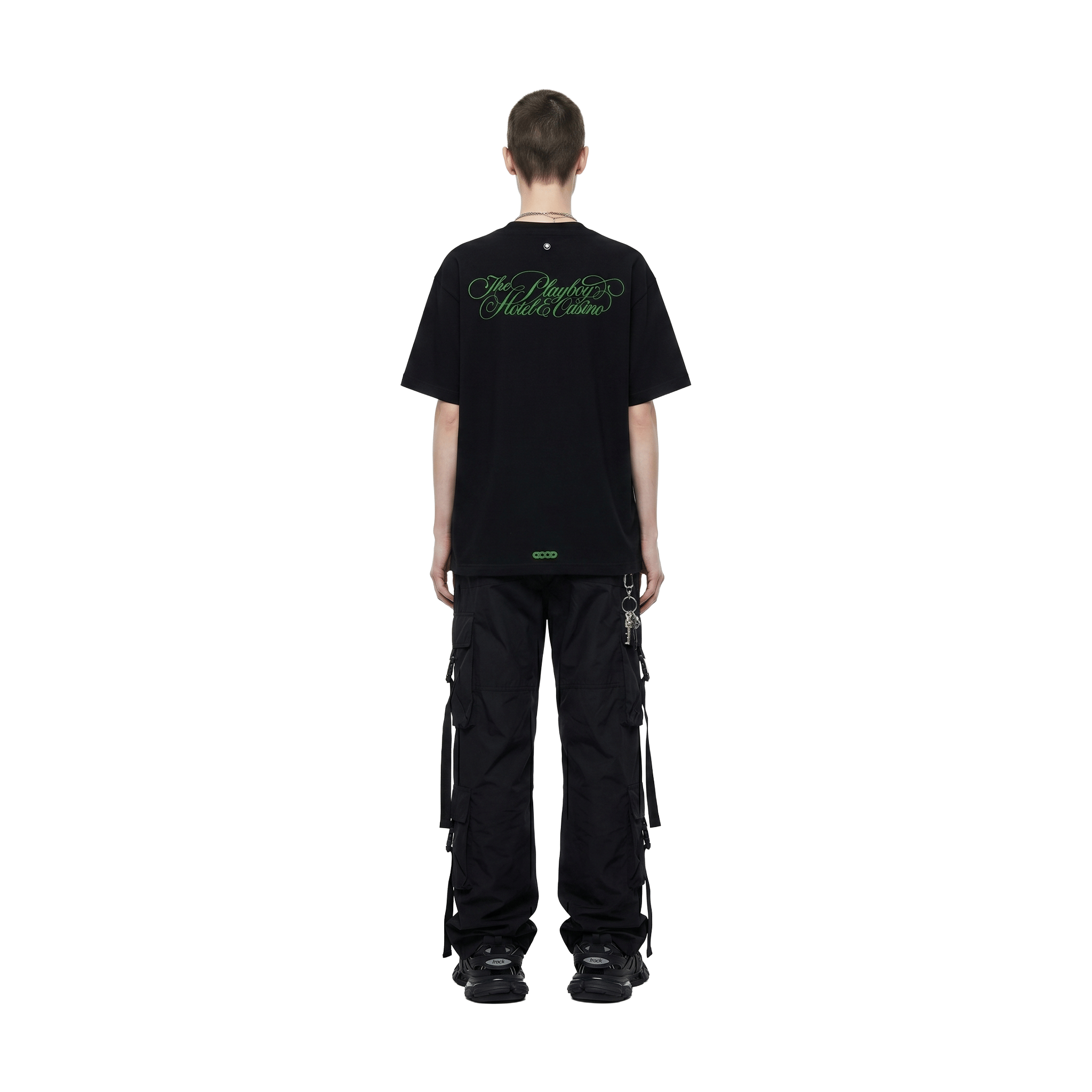 GOODBRAND x PLAYBOY Lawn Leisure Girl Logo Tee Black (SS26)