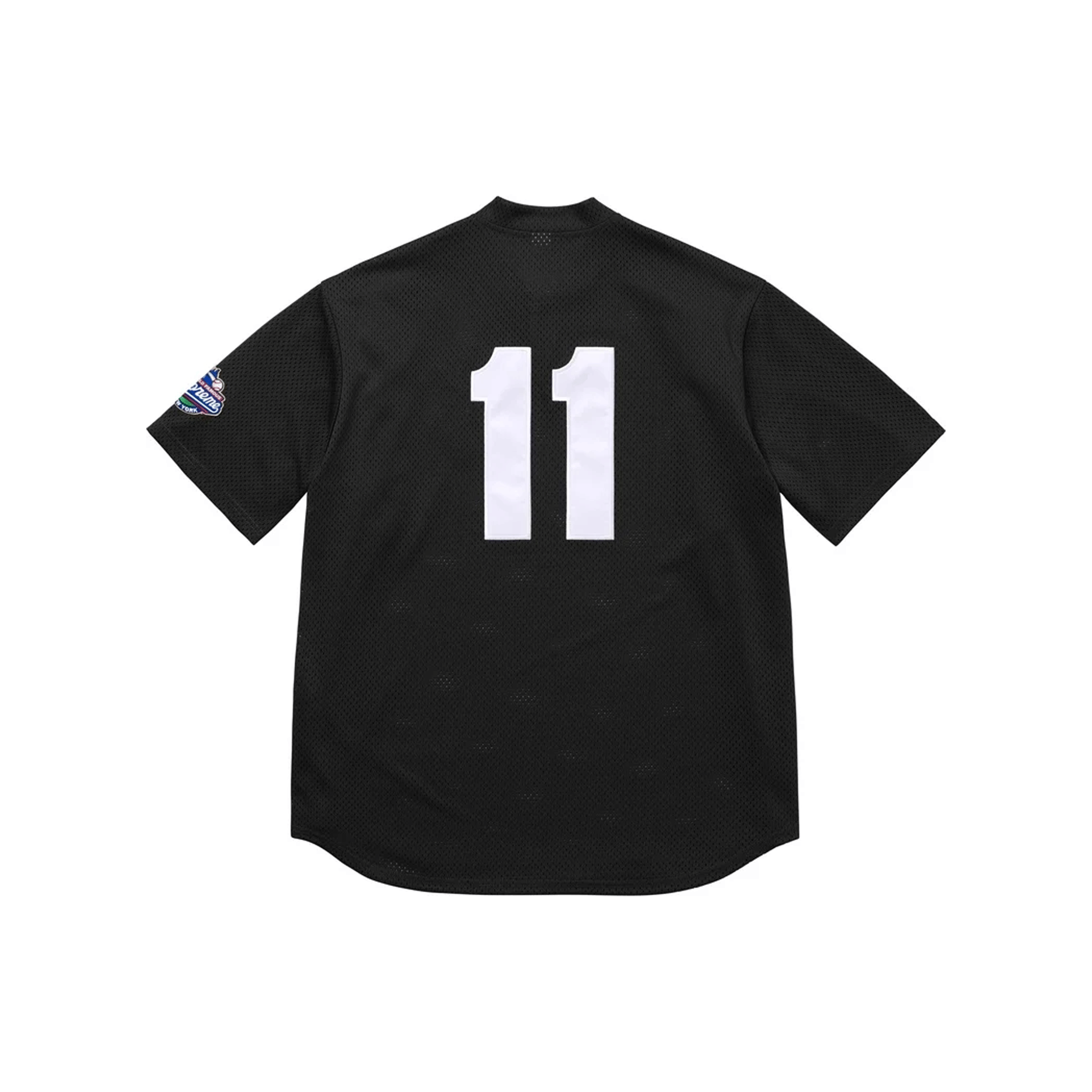 Supreme S Logo Baseball Henley Jersey Black (SS25)
