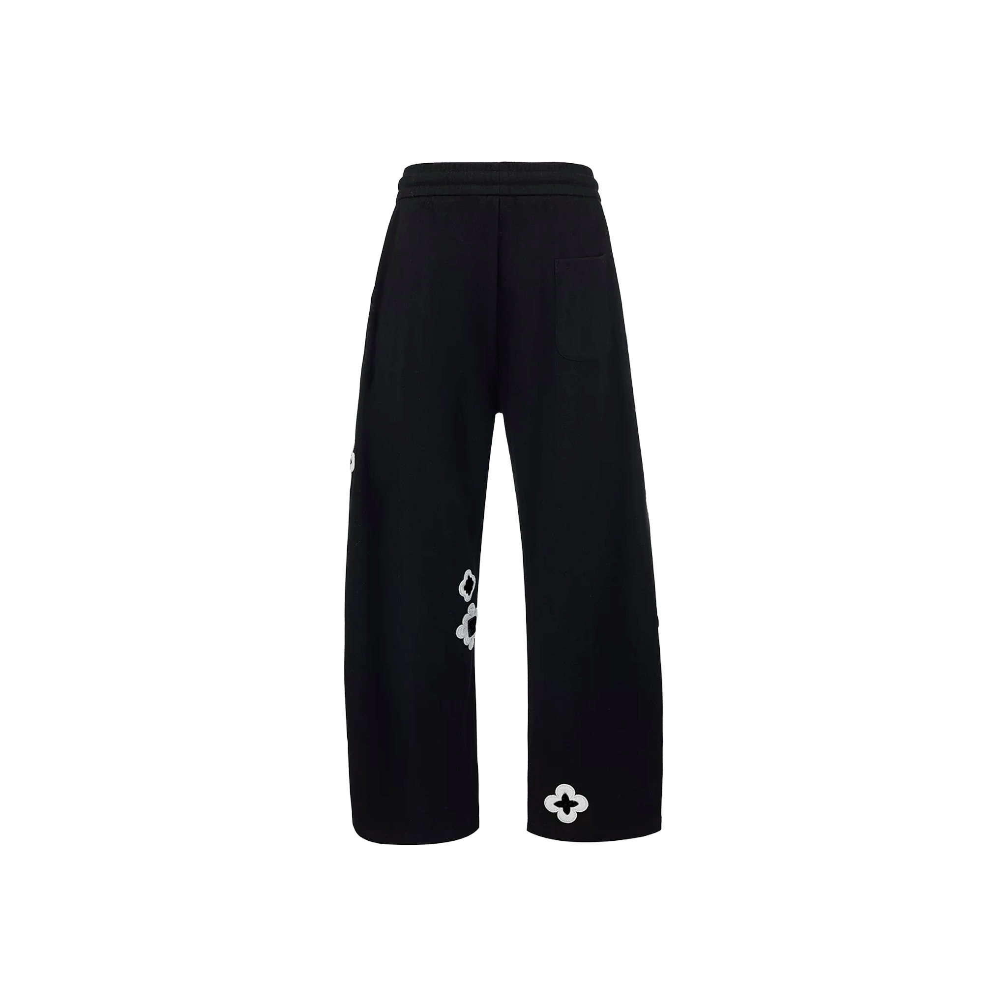 GOODBRAND Good Loves Floral Slogan Sweatpants Black (FW25)