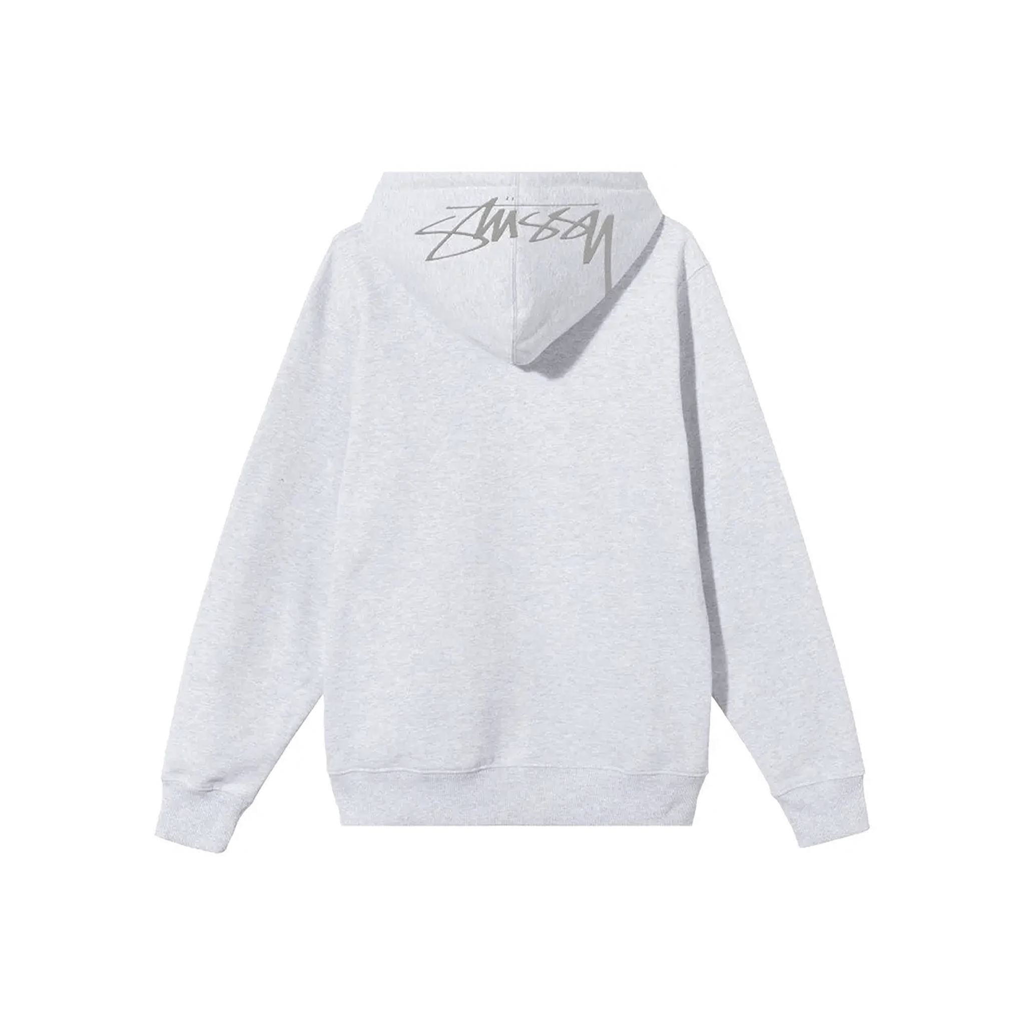 Stüssy Back Hood Appliqué Hoodie Ash Heather (SS22)
