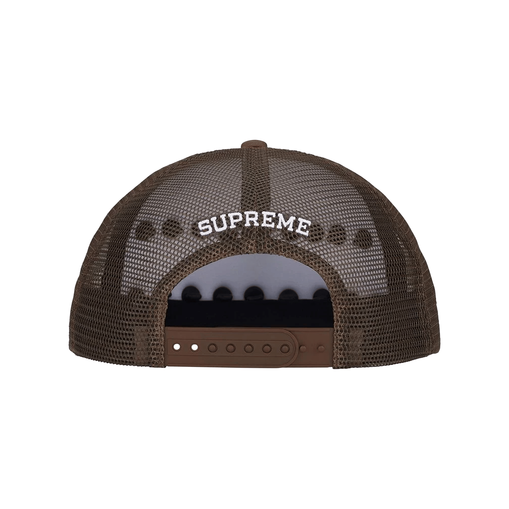 Supreme Pins Mesh Black 5-Panel Cap Brown (SS26)