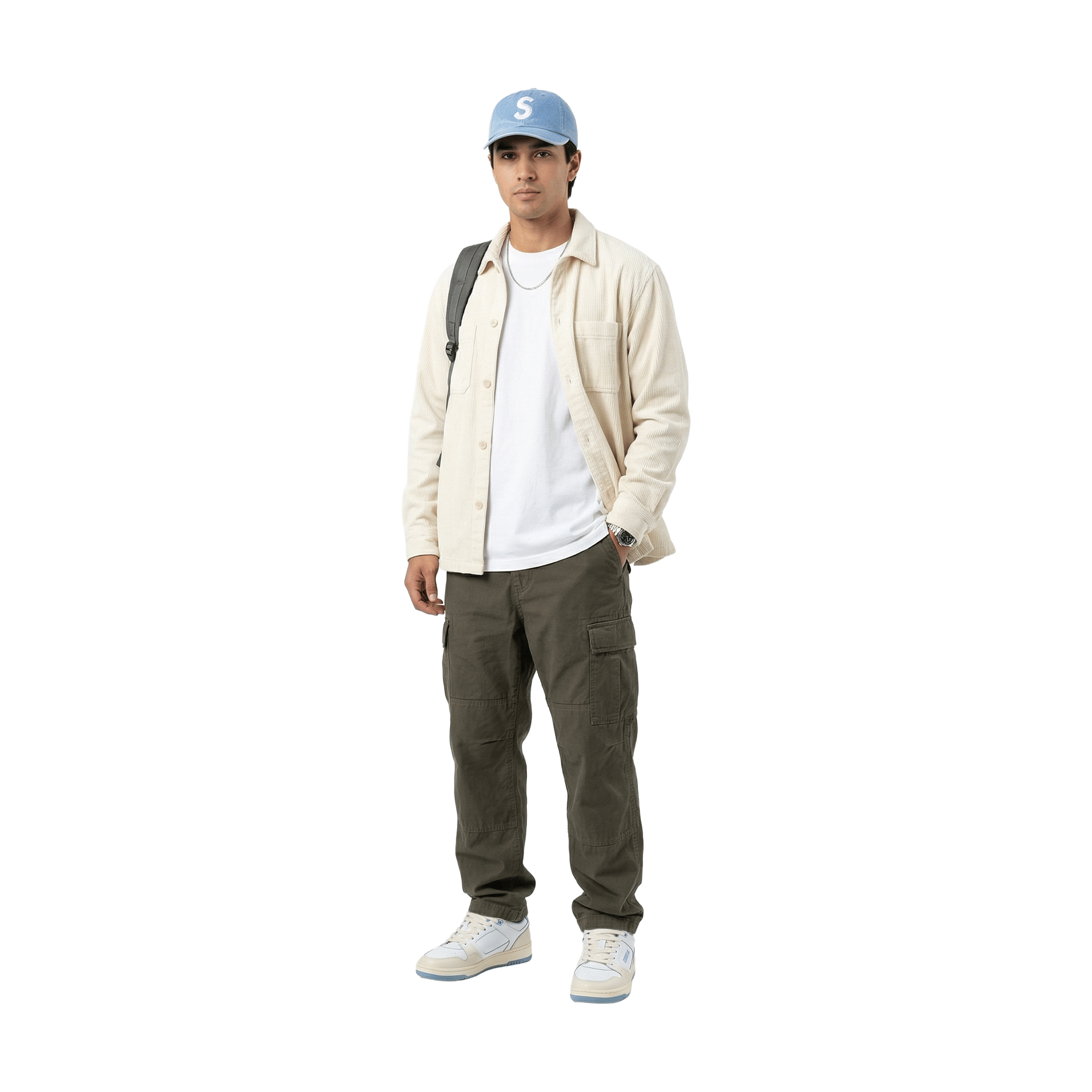 Supreme Pigment Coated S Logo 6-Panel Cap Light Blue (SS26)