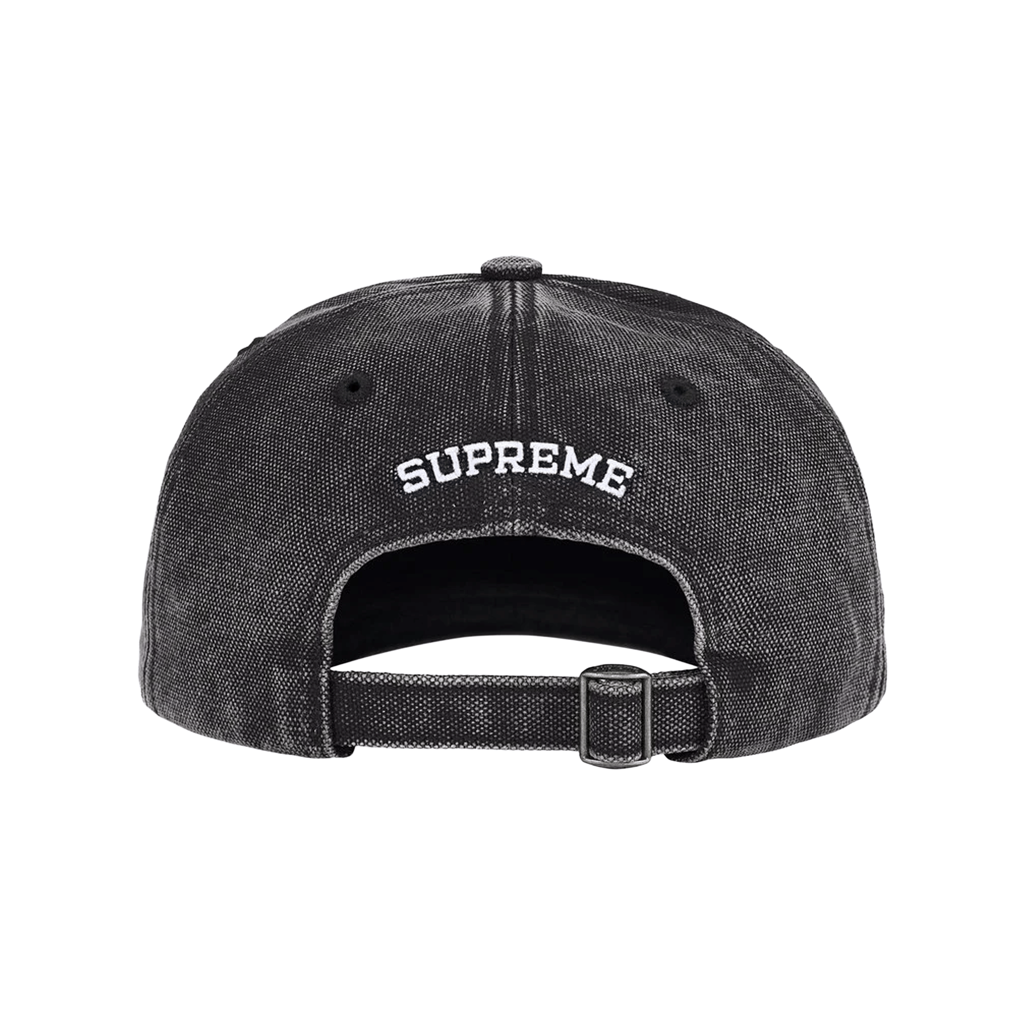 Supreme Pigment Coated S Logo 6-Panel Cap Black (SS26)