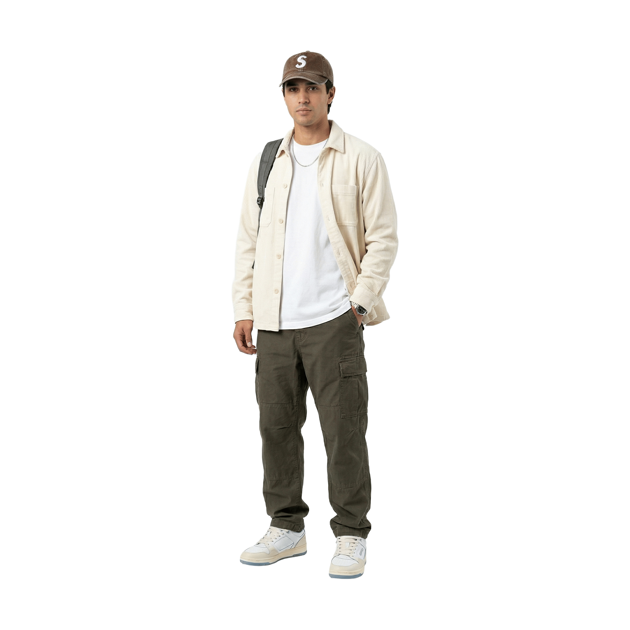 Supreme Pigment Coated S Logo 6-Panel Cap Brown (SS26)