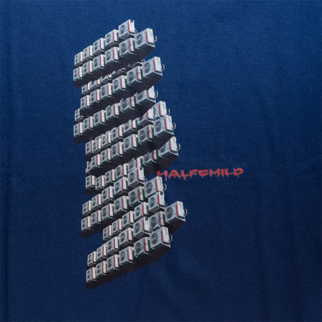 Half Child Too Hot T-Shirt Navy