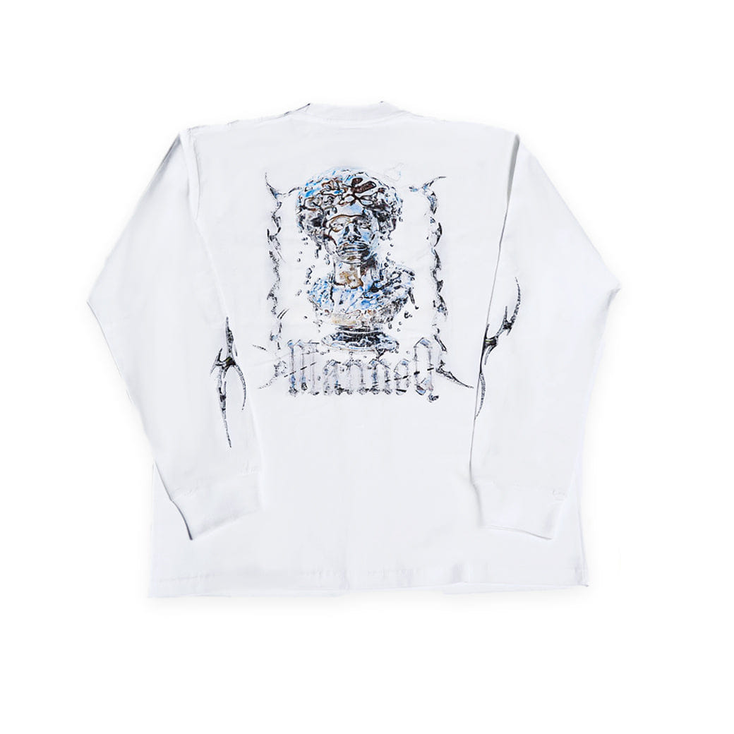 Manneq Chome Head Long Sleeve T-Shirt White