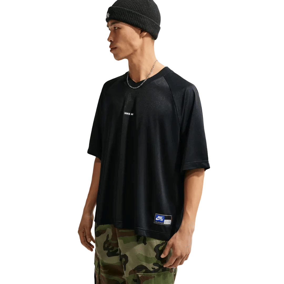 Nike SB Jacquard Skate Jersey Top Black