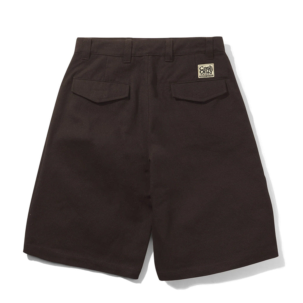 Cash Only Halfway Shorts Brown