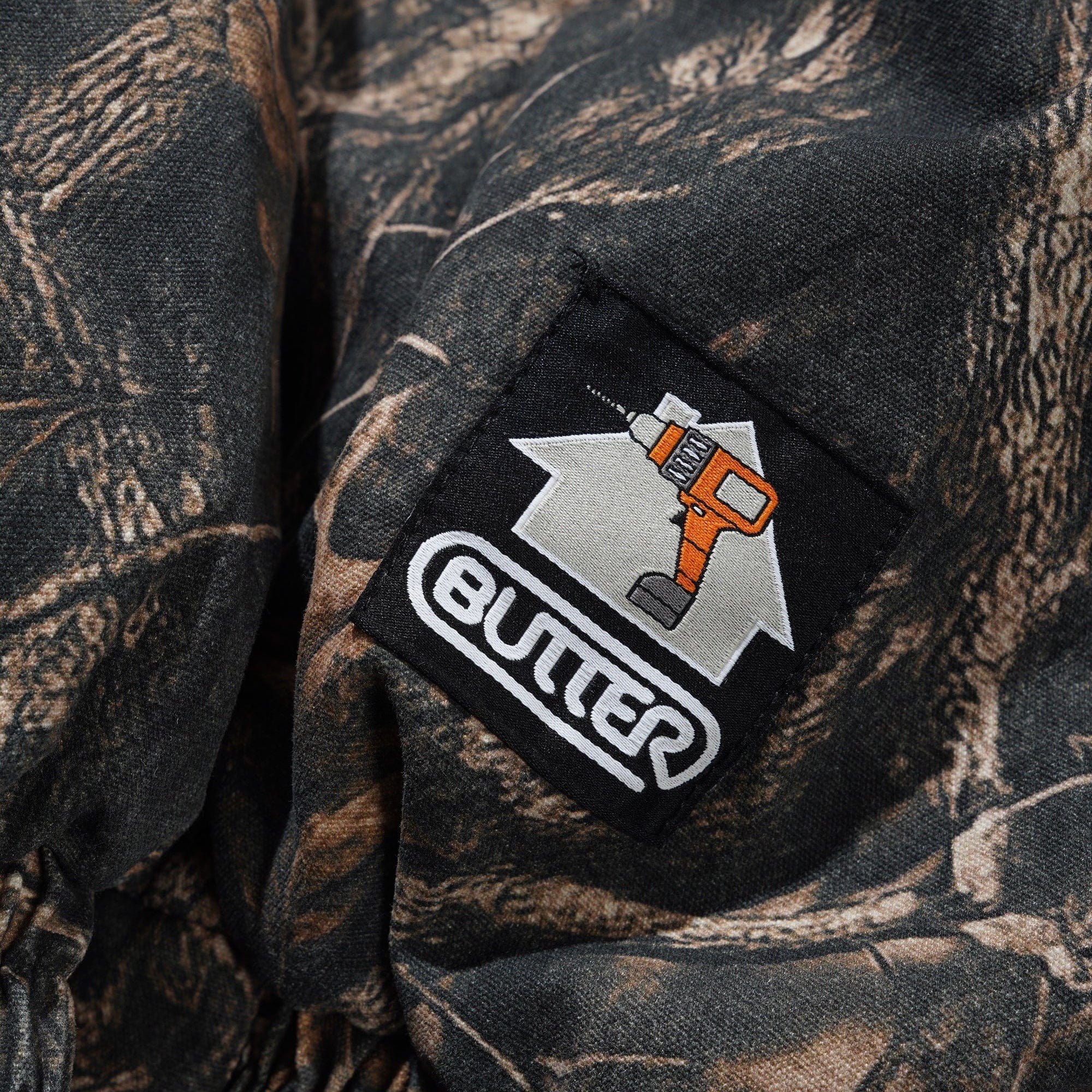 Butter Goods Insulated Work Jacket Forest Camo