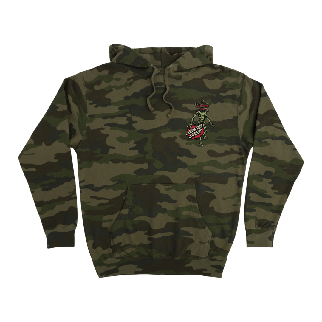 Santa Cruz x Stranger Things Demogorgon Dot Hoodie Forest Camo