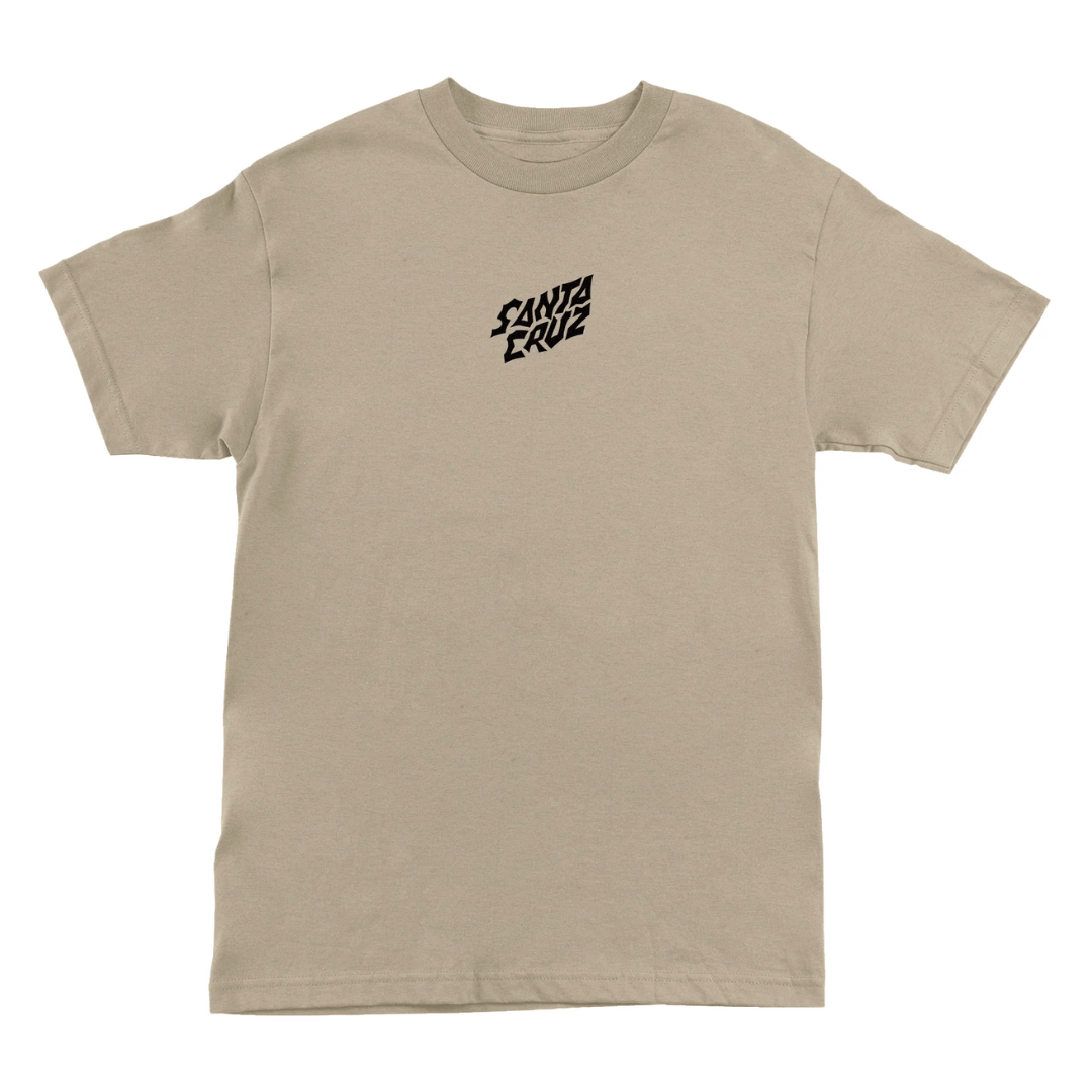 Santa Cruz x Stranger Things Screaming Lights T-Shirt Sand