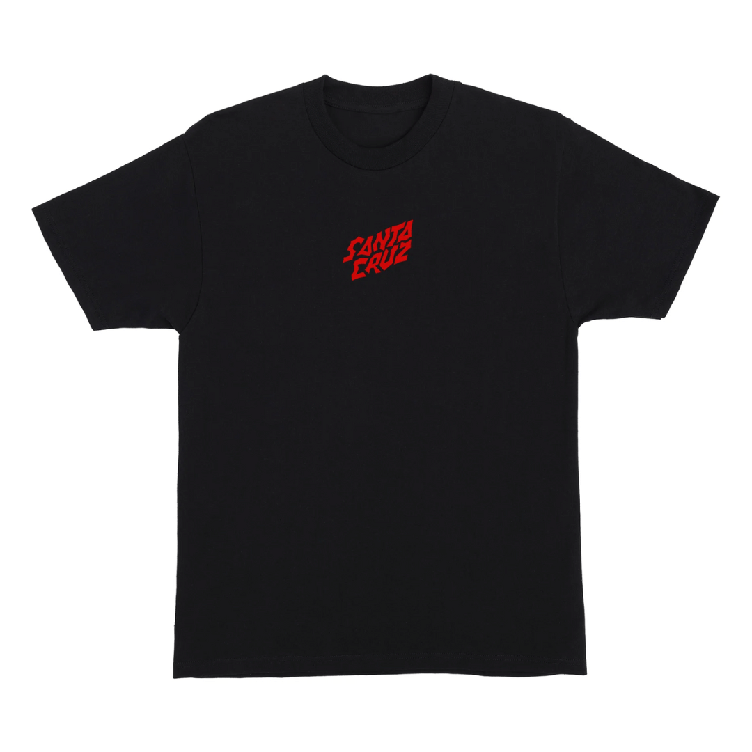 Santa Cruz x Stranger Things Screaming Lights T-Shirt Black