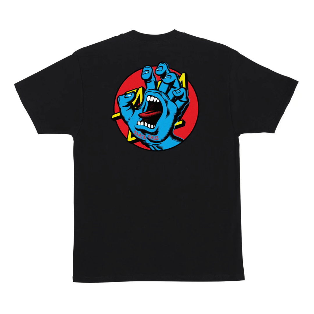 Santa Cruz Hand Dot T-Shirt Black