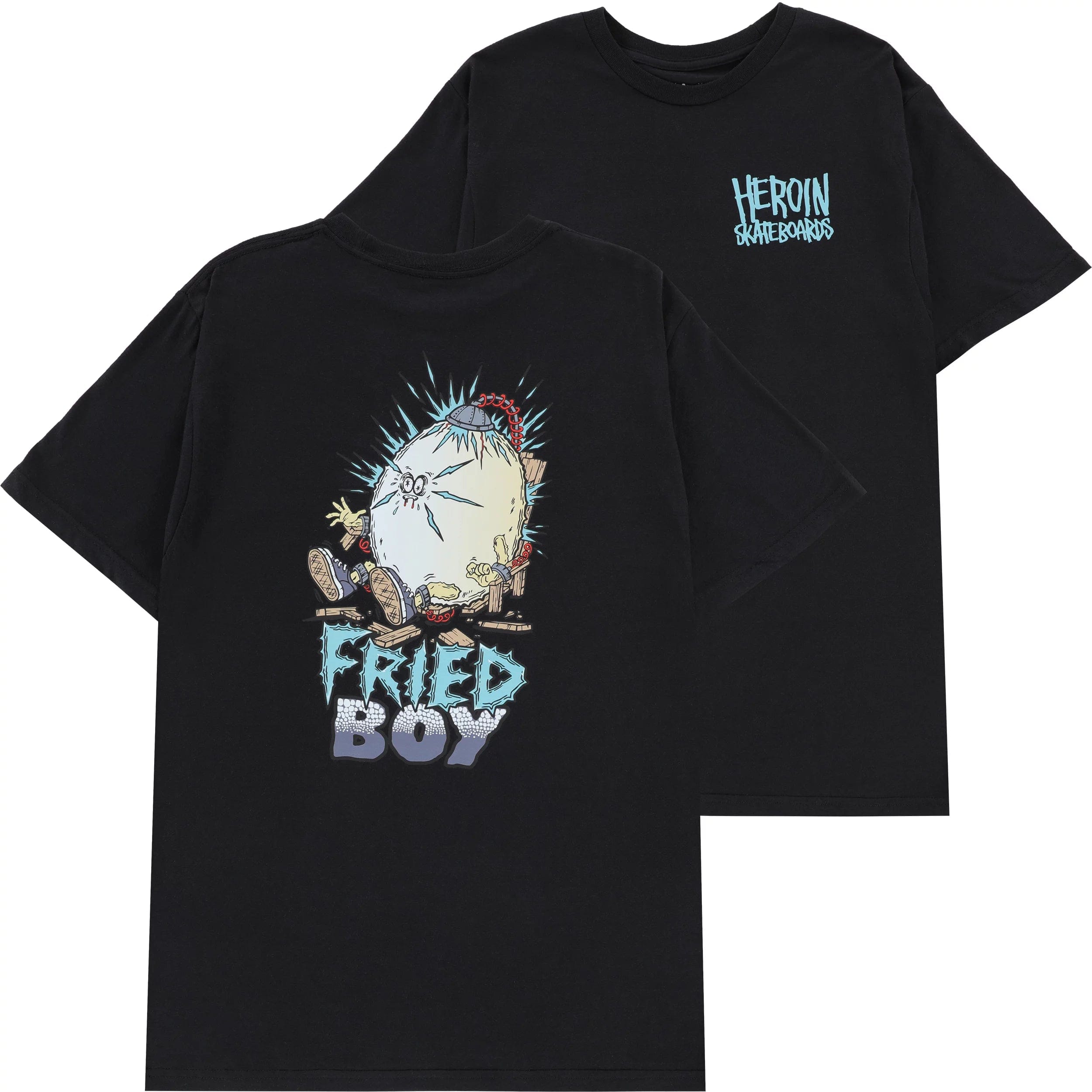 Heroin Fried Boy T-Shirt Black