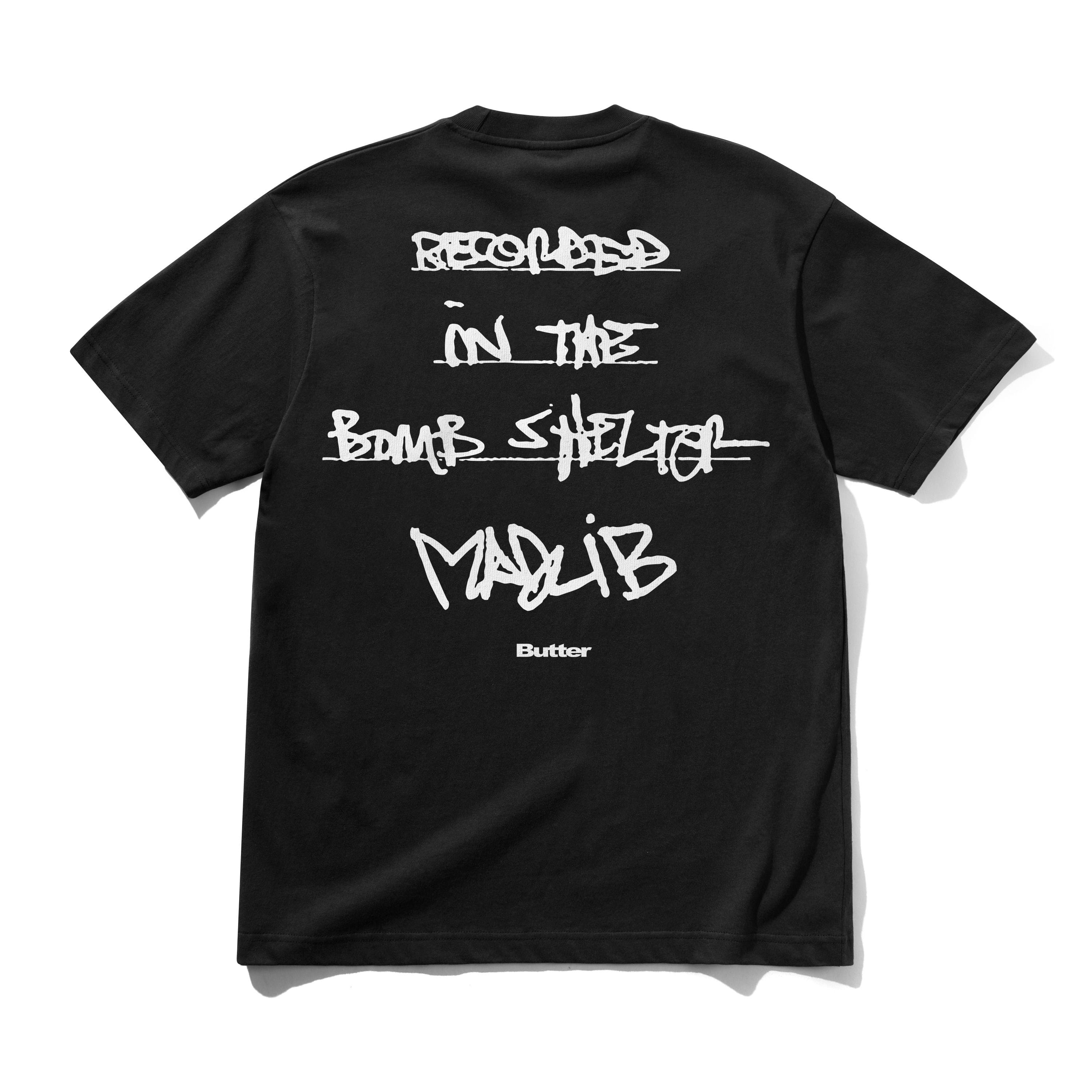 Butter Goods x Madlib Bomb Shelter T-Shirt Black