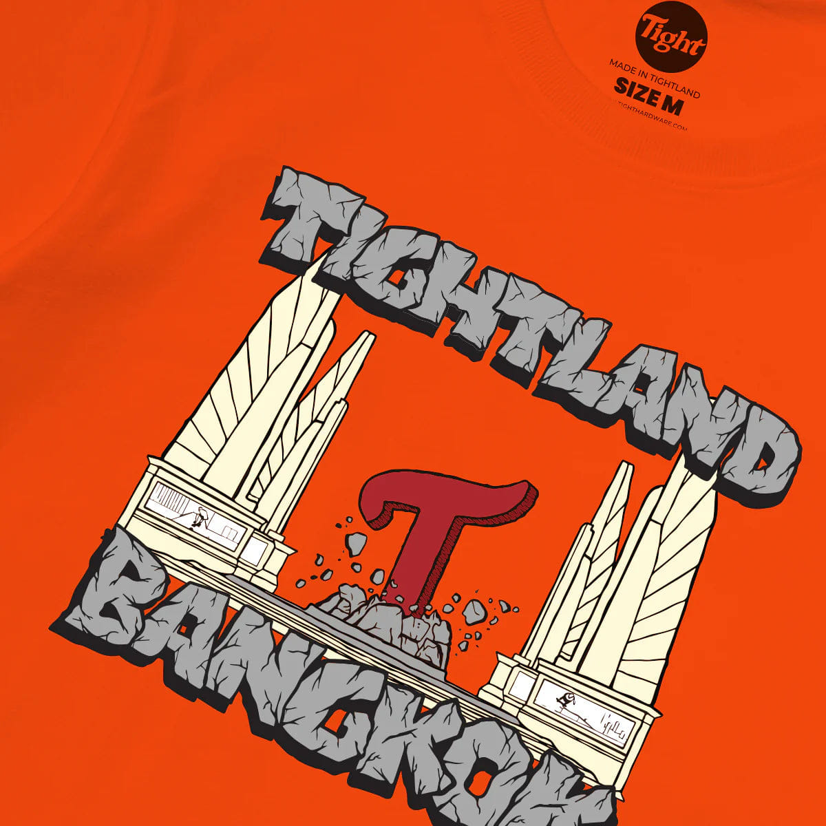 Tight Tightland "Tightmocrazy"T-Shirt Orange