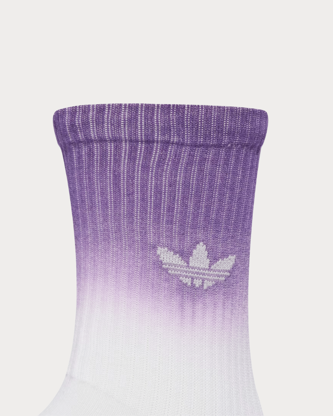 adidas Ombre Crew Socks 3 Pairs - White / Semi Lucid Fuchsia / Aurora Plum