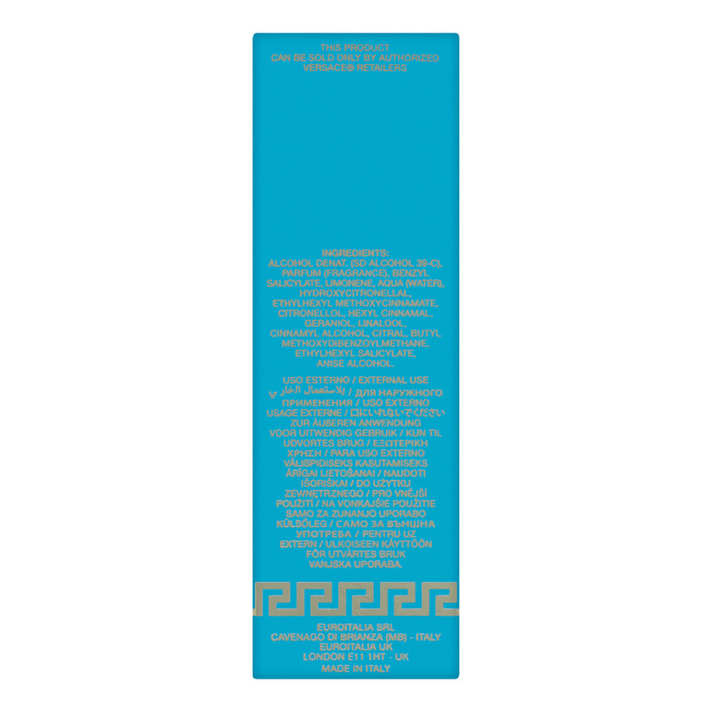 Versace Dylan Turquoise Pour Femme 0.3 oz Eau de Toilette Travel Spray