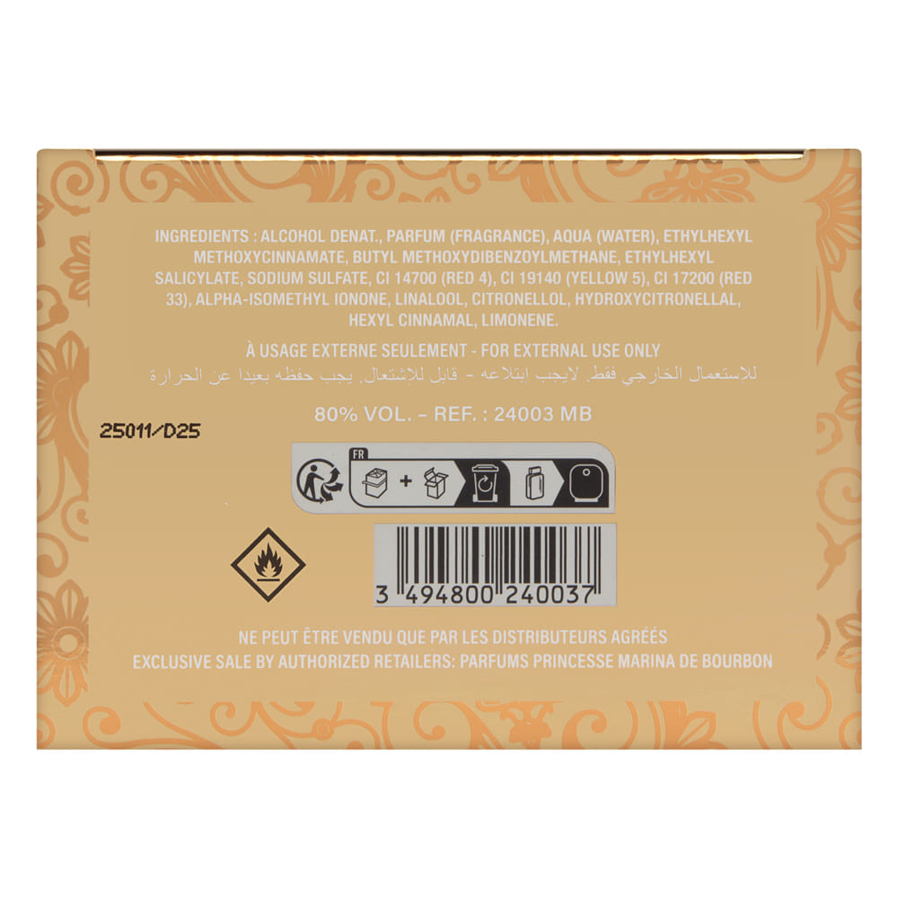 Princesse Marina de Bourbon Golden Dynastie by Princesse Marina de Bourbon for Women 3.4 oz Eau de Parfum Spray