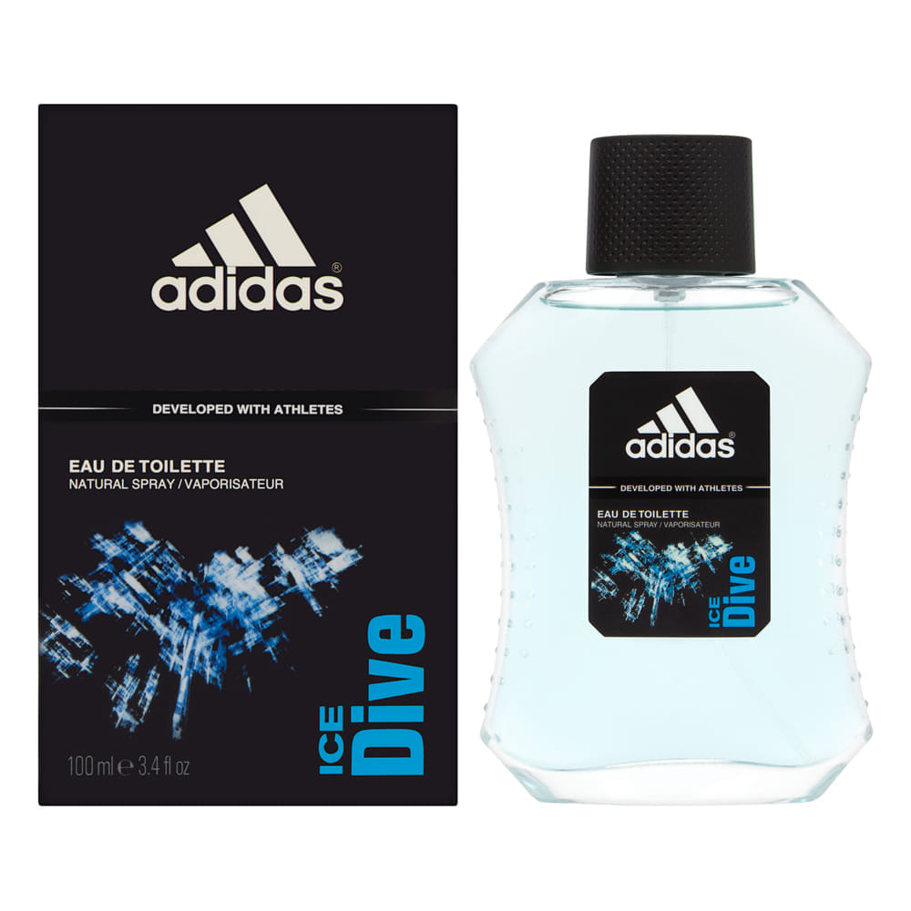 Adidas Ice Dive by Coty for Men 3.4 oz Eau de Toilette Spray