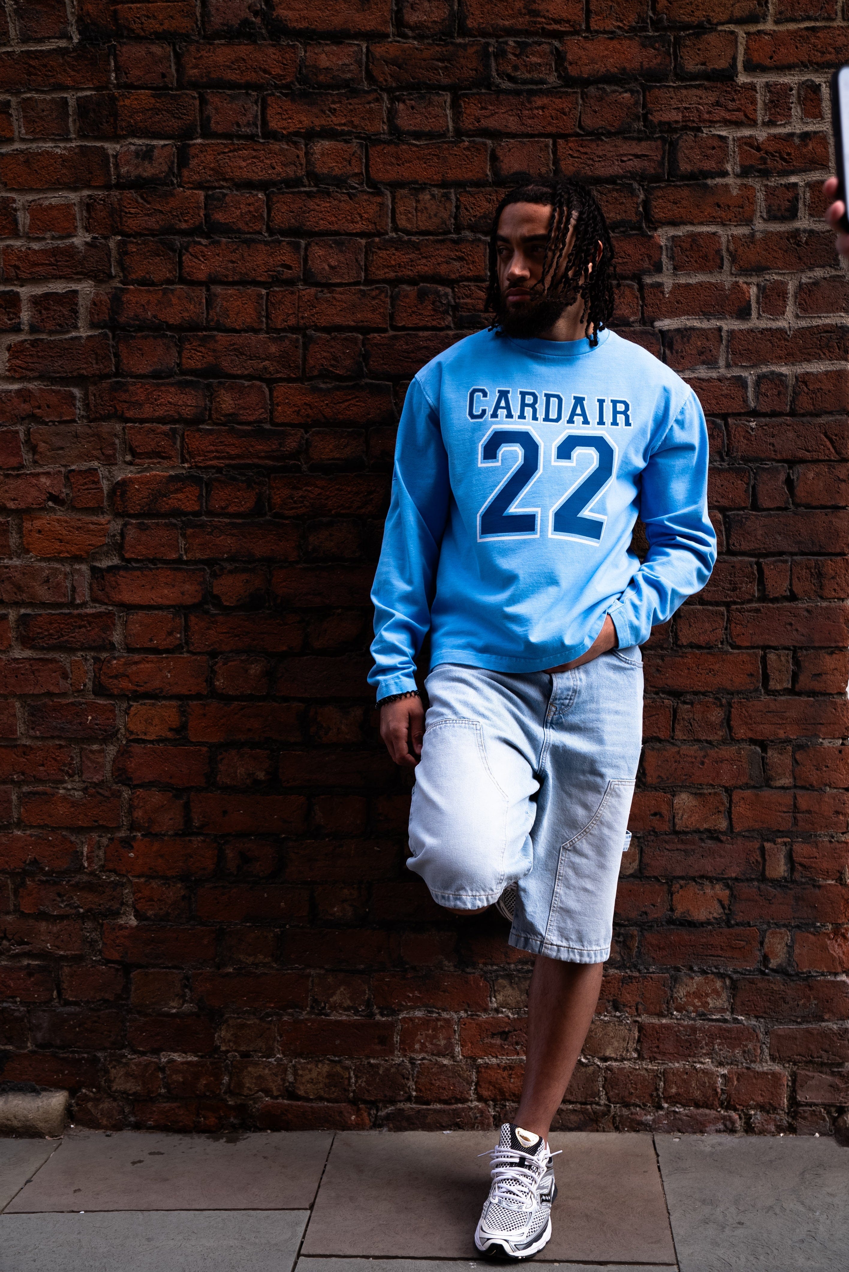 Cardair Varsity Long Sleeve T Shirt - Sky Blue