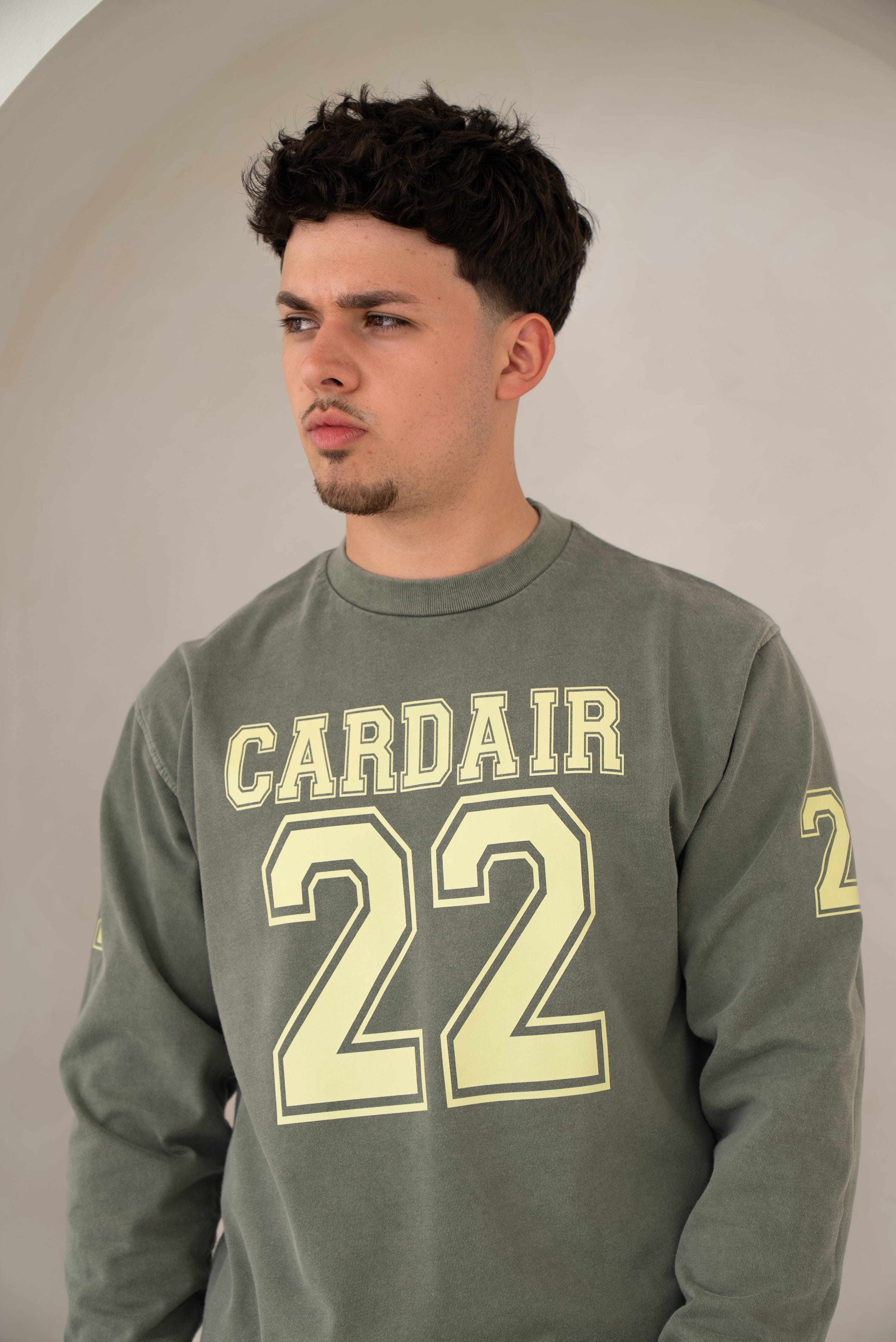 Cardair Varsity Long Sleeve T Shirt - Olive