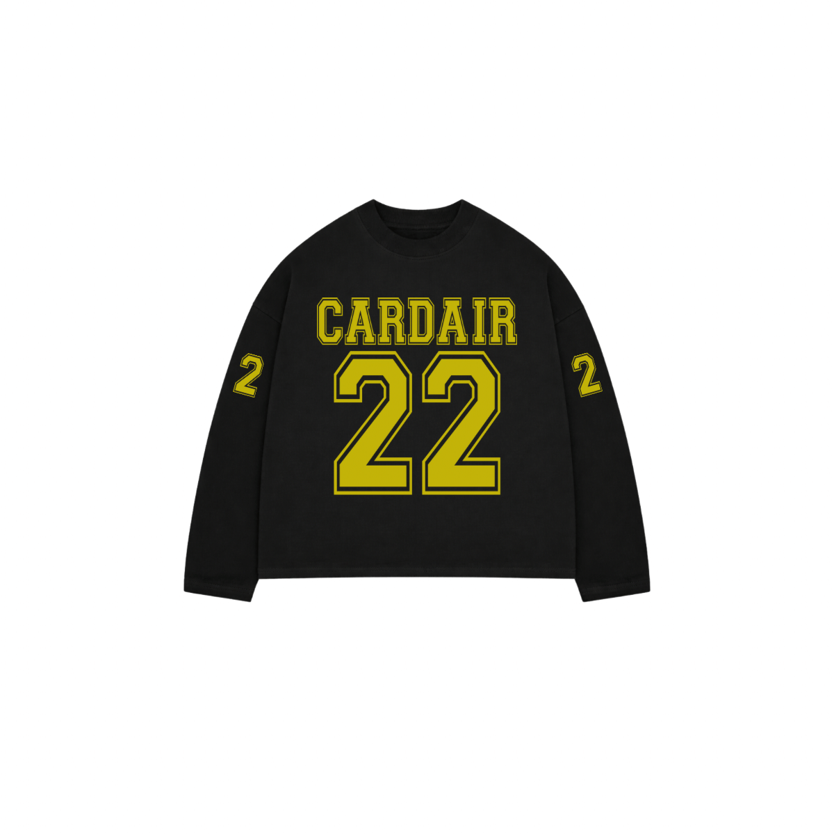 Cardair Varsity Long Sleeve T Shirt - Black