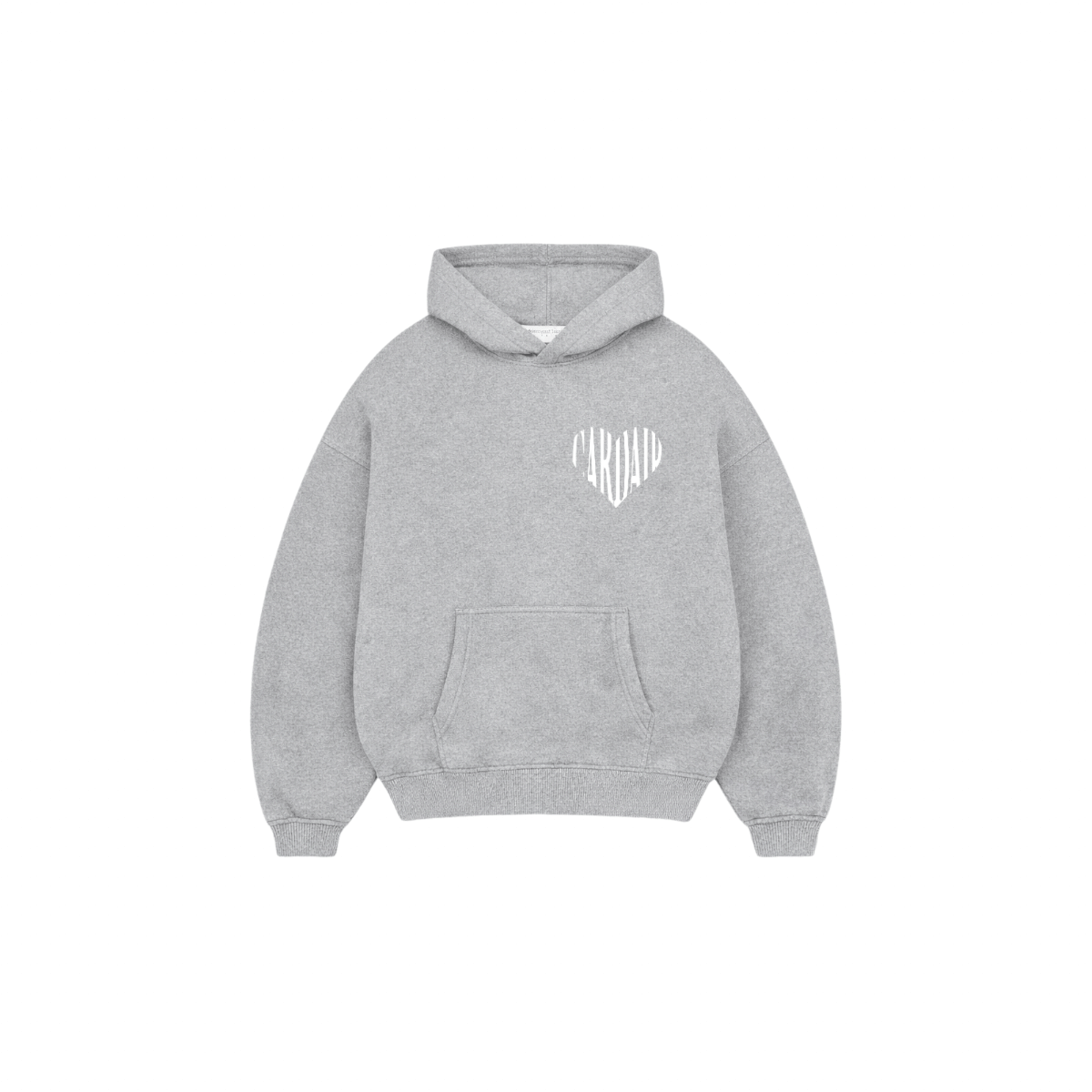 Cardair Embroidered Heart Hoodie - Grey