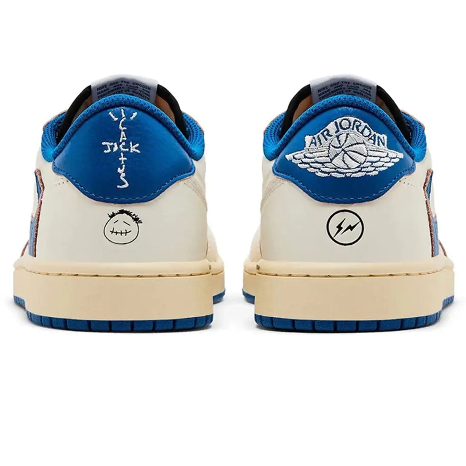 Air Jordan Fragment Design x Travis Scott x Air Jordan 1 Retro Low OG 'White Blue'
