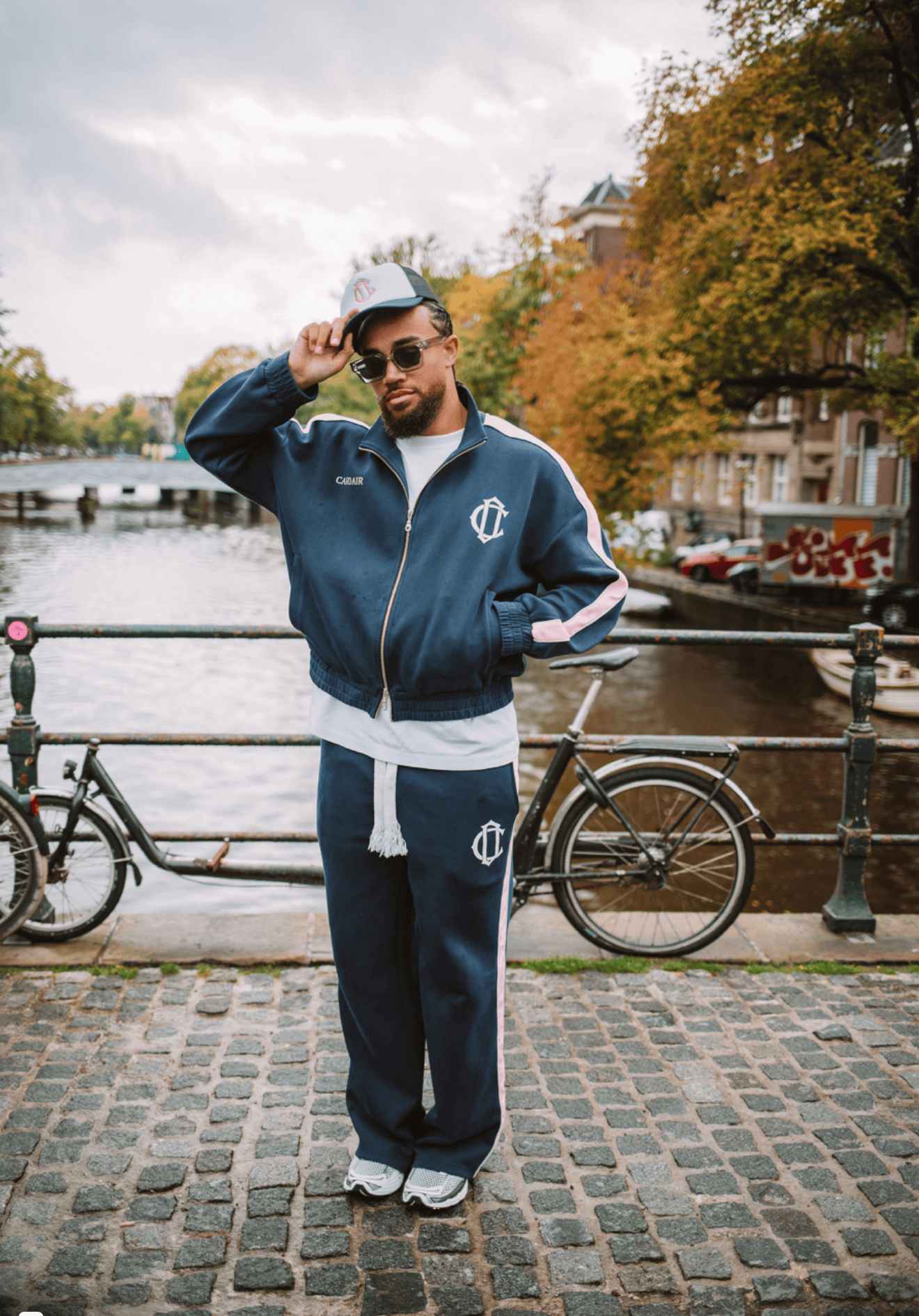 Cardair Club Emblem Track Pants - Navy
