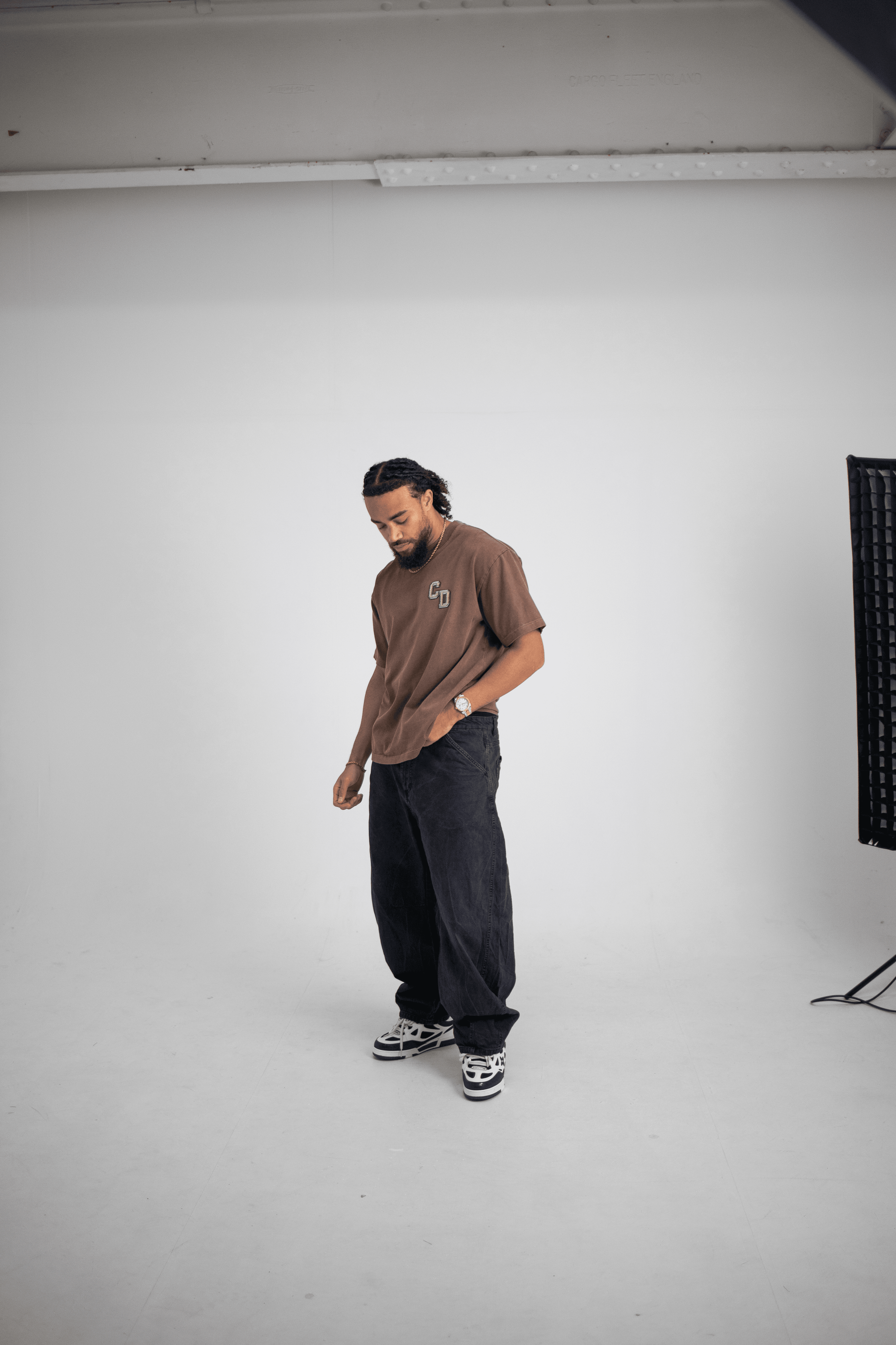 Cardair CD logo T shirt - Washed Mocha